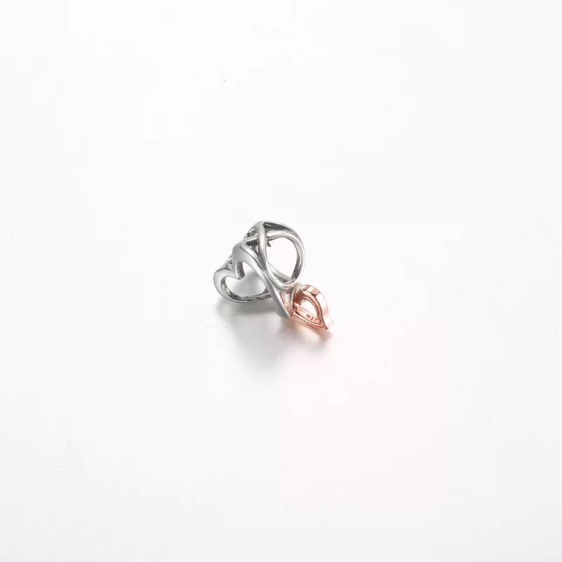 (afbeelding voor) Pandora Twee-Tone Openwork Infinity Hart Bedel - 782642C00 - Bekijken 3