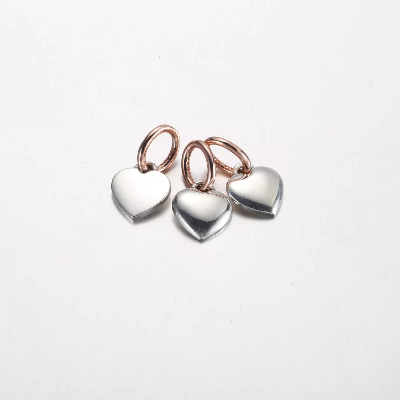 (afbeelding voor) Pandora Twee-tone Splittable Familie Generatie van Harten Triple Dangle Bedel - - Bekijken 3