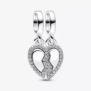 (afbeelding voor) Pandora Vriendschaps Hart Bedel met Split - 792743C01