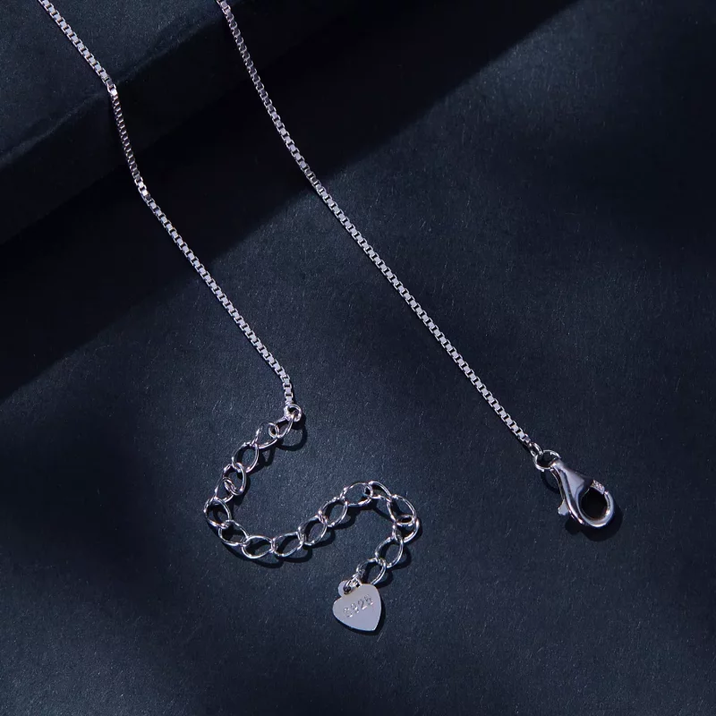 (afbeelding voor) Pandora Stijl 0.3Ct Moissanite Ketting (Één Certificaat) - MSN022 - Bekijken 4