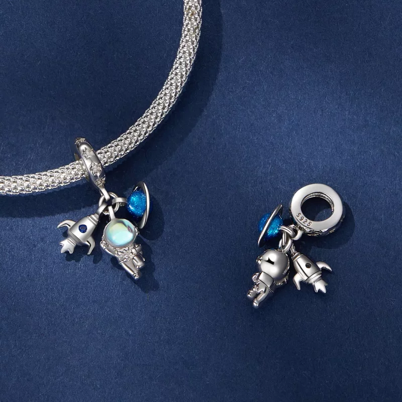 (afbeelding voor) Pandora Stijl Astronaut Bedel - BSC791 - Bekijken 4