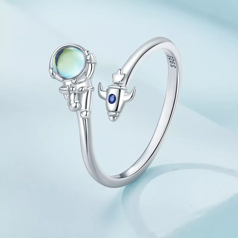 (afbeelding voor) Pandora-stijl Astronaut Ruimteschip Ring - SCR920 - Bekijken 2