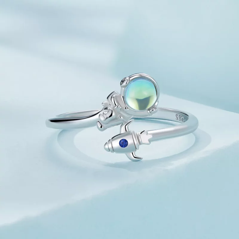 (afbeelding voor) Pandora-stijl Astronaut Ruimteschip Ring - SCR920 - Bekijken 3