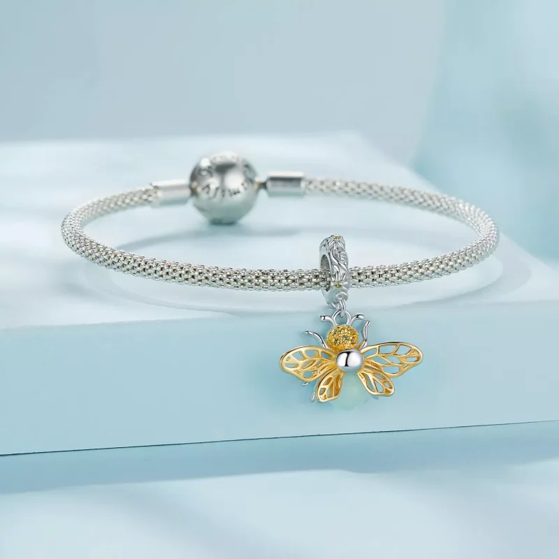 (afbeelding voor) Pandora Stijl Bee Glow-In-The-Dark Hanger - SCC2616 - Bekijken 3