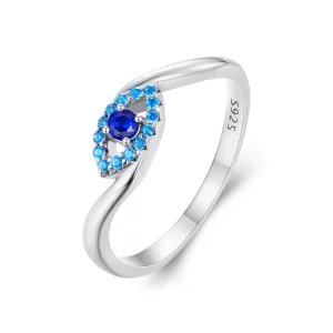 Pandora stijl Beschermende Demon Oog Ring - SCR947 (afbeelding voor) Pandora stijl Beschermende Demon Oog Ring - SCR947