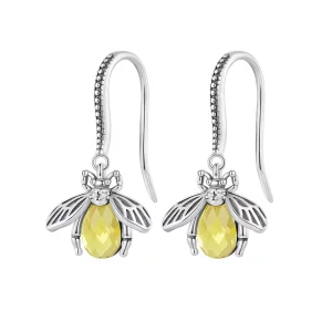 Pandora Stijl Bij Dangle Oorbellen - SCE1570 (afbeelding voor) Pandora Stijl Bij Dangle Oorbellen - SCE1570