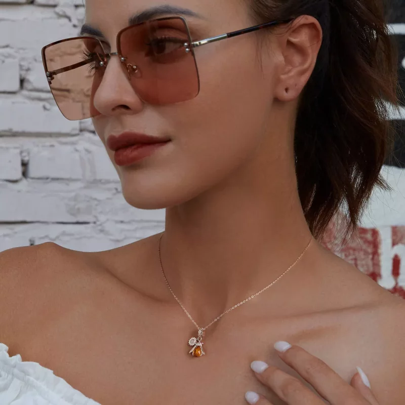 (afbeelding voor) Pandora Stijl Bijen Madeliefjes Ketting - BSN356 - Bekijken 6
