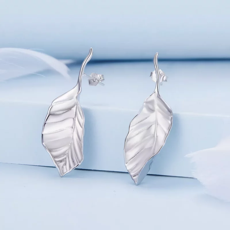(afbeelding voor) Pandora Stijl Bladeren Studs Oorbellen - BSE812 - Bekijken 2