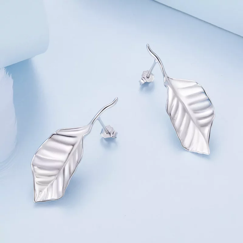 (afbeelding voor) Pandora Stijl Bladeren Studs Oorbellen - BSE812 - Bekijken 4