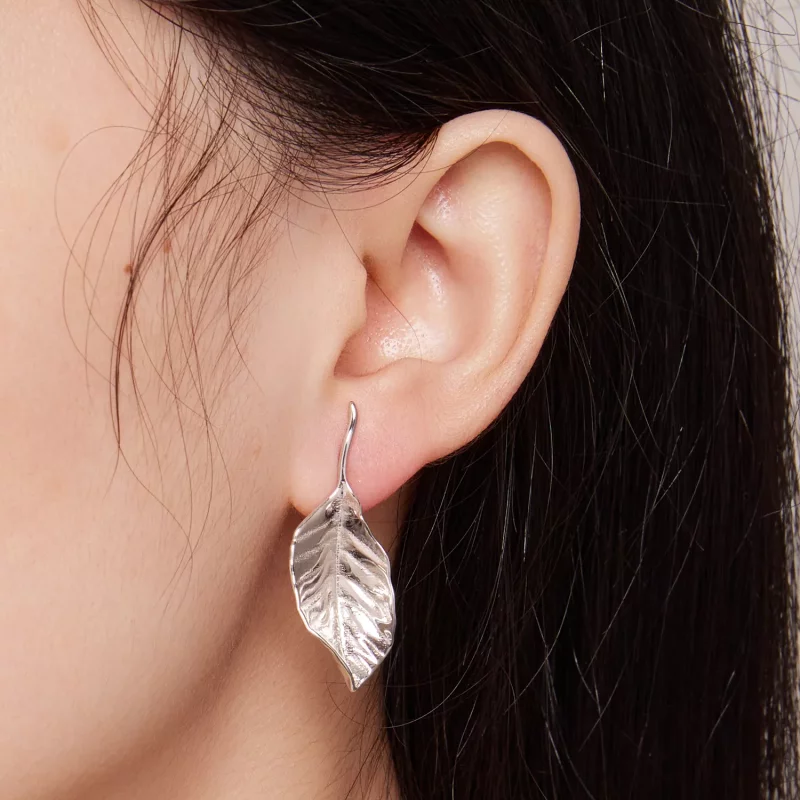(afbeelding voor) Pandora Stijl Bladeren Studs Oorbellen - BSE812 - Bekijken 5