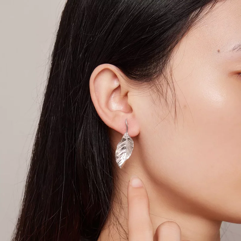 (afbeelding voor) Pandora Stijl Bladeren Studs Oorbellen - BSE812 - Bekijken 6