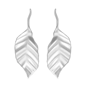 Pandora Stijl Bladeren Studs Oorbellen - BSE812 (afbeelding voor) Pandora Stijl Bladeren Studs Oorbellen - BSE812