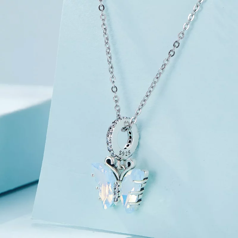 (afbeelding voor) Pandora-stijl Blauwe Aurora Vlinder Hanger - SCC2305 - Bekijken 2