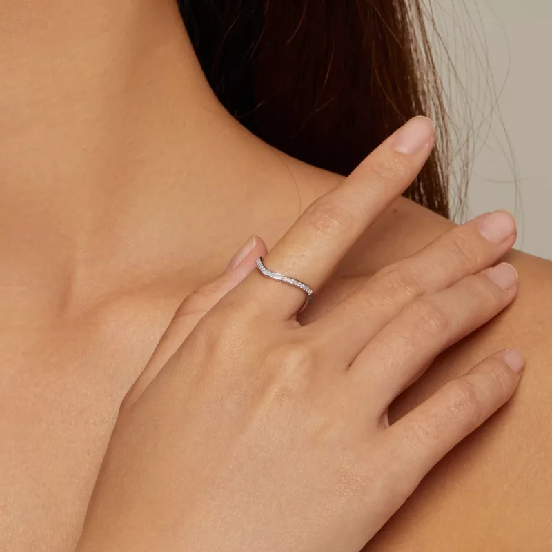 (afbeelding voor) Pandora Stijl Blauwe Wensbeen Ring - SCR945-LB - Bekijken 4
