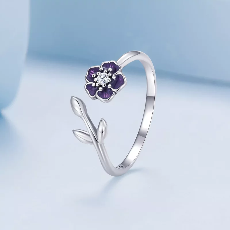 (afbeelding voor) Pandora Stijl Bloem Open Ring - BSR394 - Bekijken 2