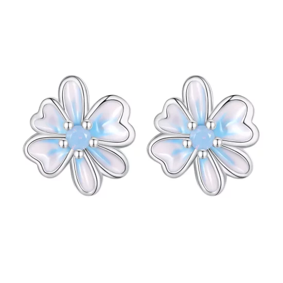 (afbeelding voor) Pandora-stijl Bloem Studs Oorbellen - SCE1572