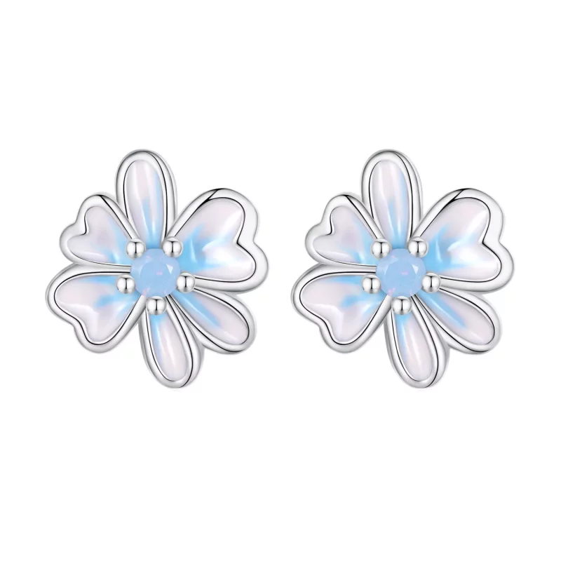 (afbeelding voor) Pandora-stijl Bloem Studs Oorbellen - SCE1572