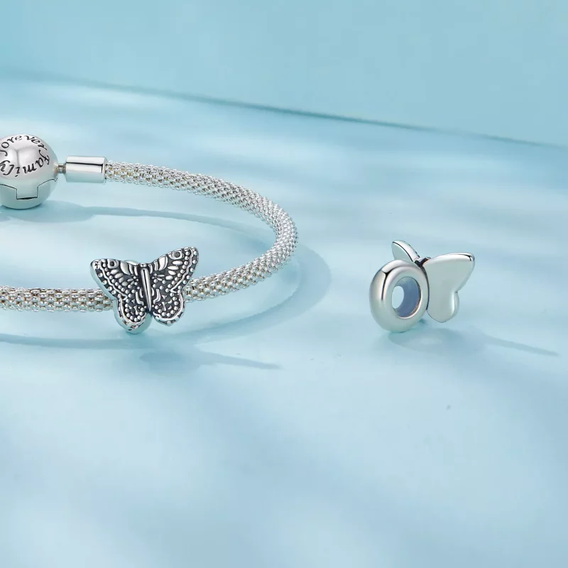 (afbeelding voor) Pandora-stijl Butterfly Silicone Charm - SCC2551 - Bekijken 4