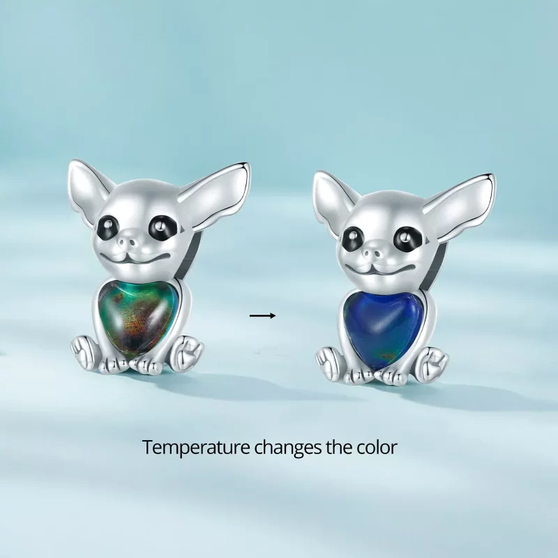 (afbeelding voor) Pandora-stijl Chihuahua-bedel - SCC2601 - Bekijken 2