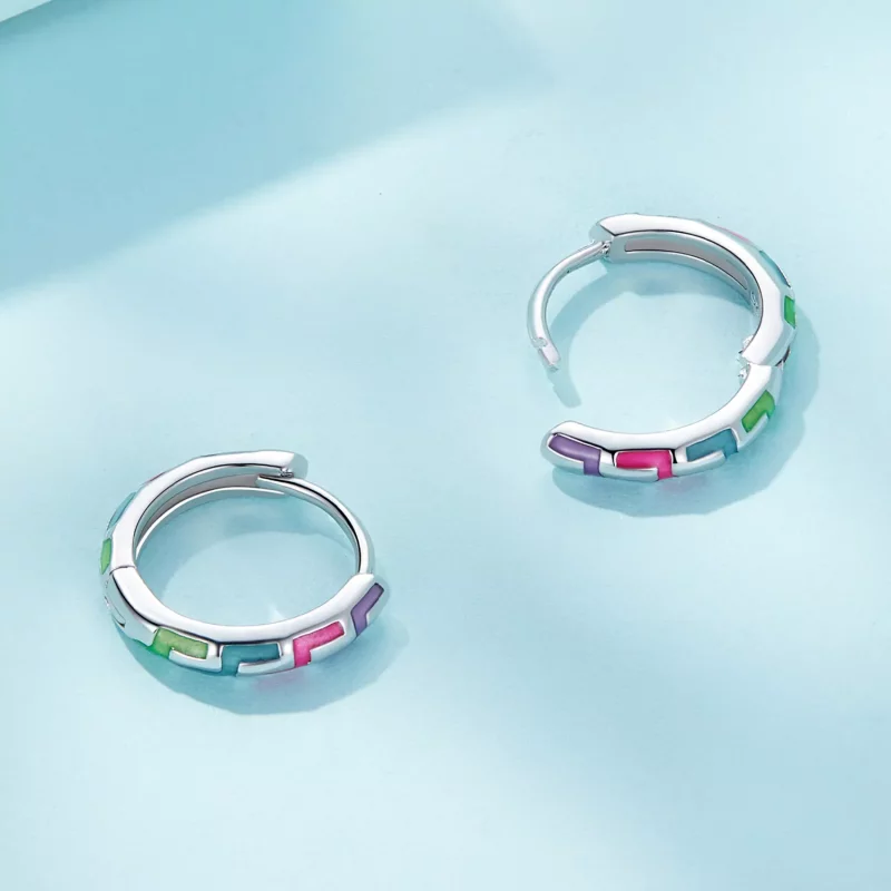 (afbeelding voor) Pandora Stijl Cyber Luminous Oorringen - SCE1645 - Bekijken 4