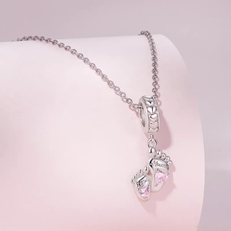(afbeelding voor) Pandora Stijl De Voetstappen van Liefde Hanger - BSC825 - Bekijken 2