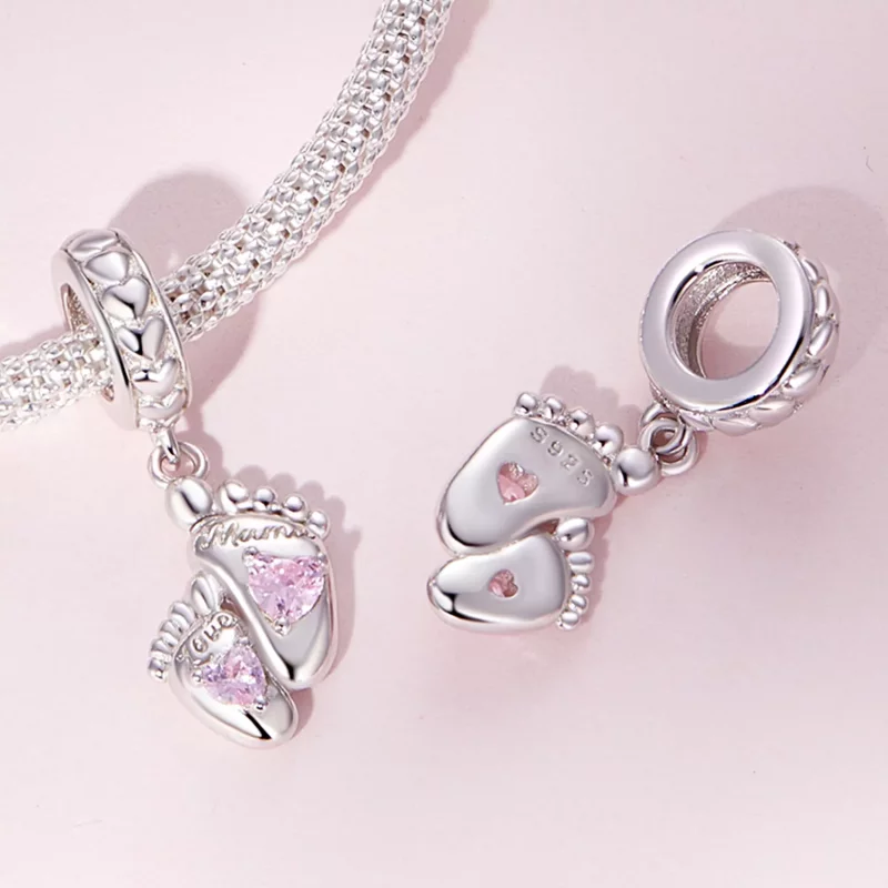 (afbeelding voor) Pandora Stijl De Voetstappen van Liefde Hanger - BSC825 - Bekijken 4
