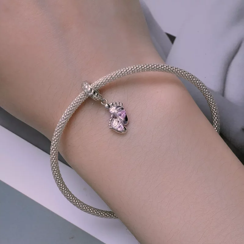 (afbeelding voor) Pandora Stijl De Voetstappen van Liefde Hanger - BSC825 - Bekijken 5