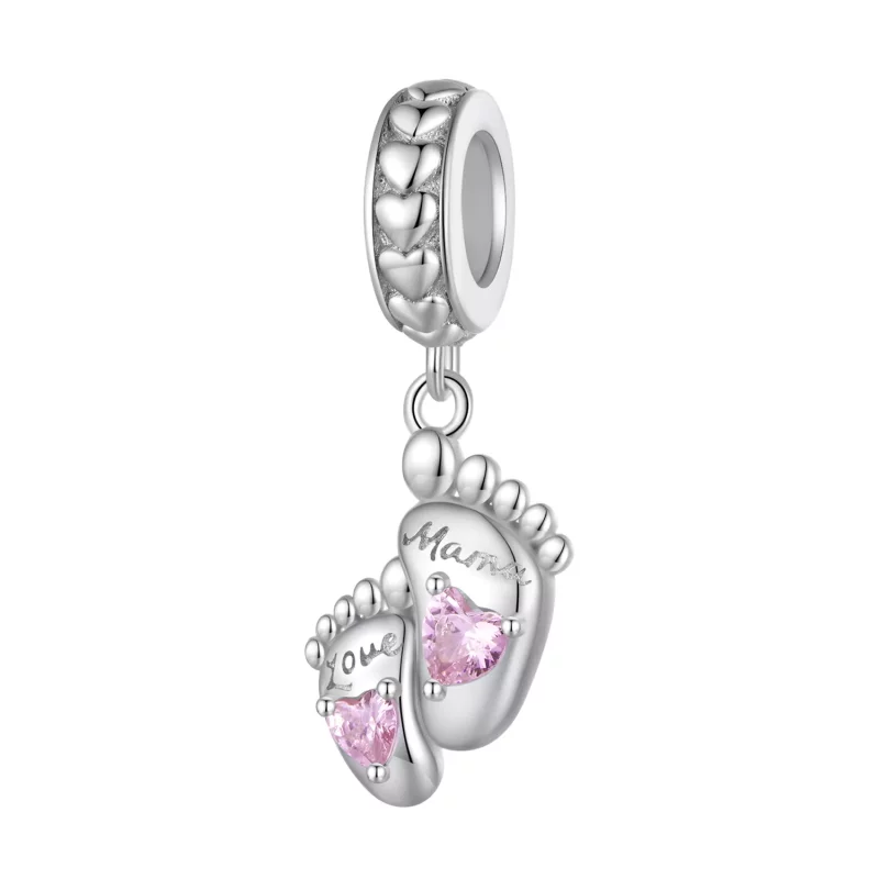 (afbeelding voor) Pandora Stijl De Voetstappen van Liefde Hanger - BSC825