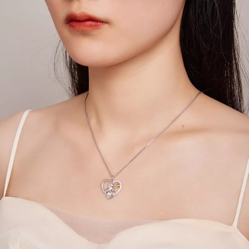 (afbeelding voor) Pandora-stijl Diepe Liefde Tussen Moeder en Zoon Ketting - SCN498 - Bekijken 7