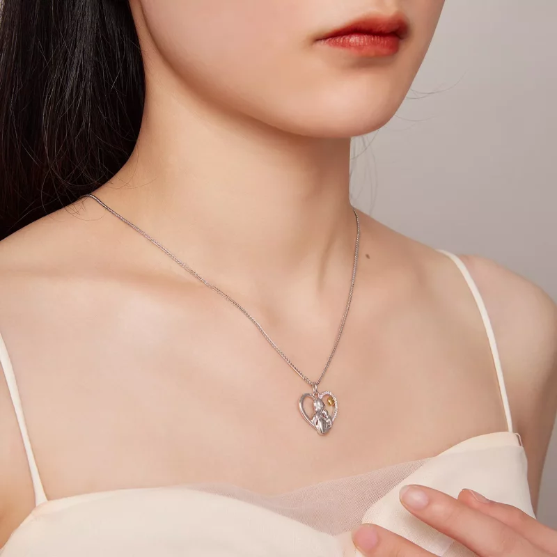 (afbeelding voor) Pandora-stijl Diepe Liefde Tussen Moeder en Zoon Ketting - SCN498 - Bekijken 8