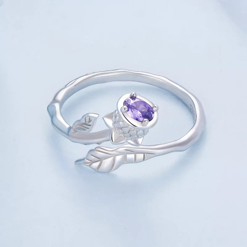 (afbeelding voor) Pandora Stijl Distel Open Ring - BSR397 - Bekijken 3