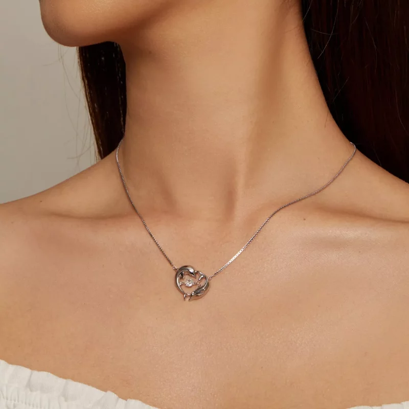 (afbeelding voor) Pandora Stijl Dolfijn Slimme Ketting - BSN340 - Bekijken 5