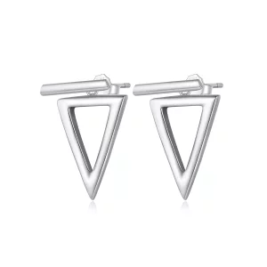 (afbeelding voor) Pandora-stijl driehoekige studs oorbellen - BSE900