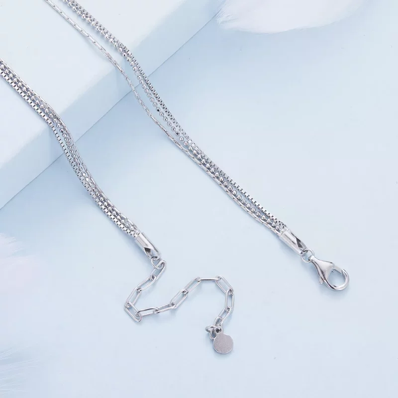 (afbeelding voor) Pandora-stijl Drielaagse Ketting - BSN333 - Bekijken 5