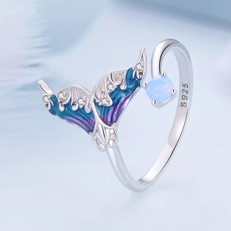 (afbeelding voor) Pandora-stijl Droom Zeemeermin Open Ring - BSR494-E - Bekijken 2