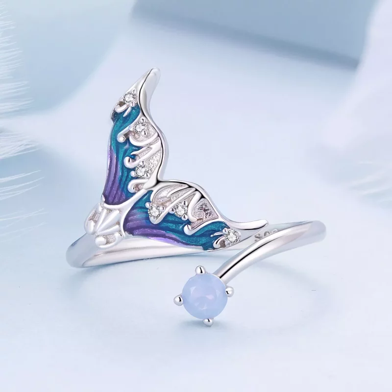 (afbeelding voor) Pandora-stijl Droom Zeemeermin Open Ring - BSR494-E - Bekijken 3