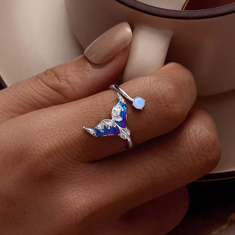 (afbeelding voor) Pandora-stijl Droom Zeemeermin Open Ring - BSR494-E - Bekijken 6