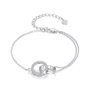 Pandora Stijl Dubbele Ketting Armband - BSB151 (afbeelding voor) Pandora Stijl Dubbele Ketting Armband - BSB151