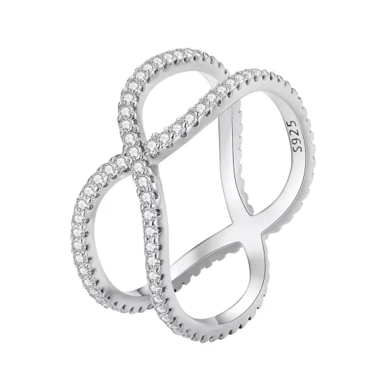 (afbeelding voor) Pandora Stijl Dubbele Laag Ring - BSR386