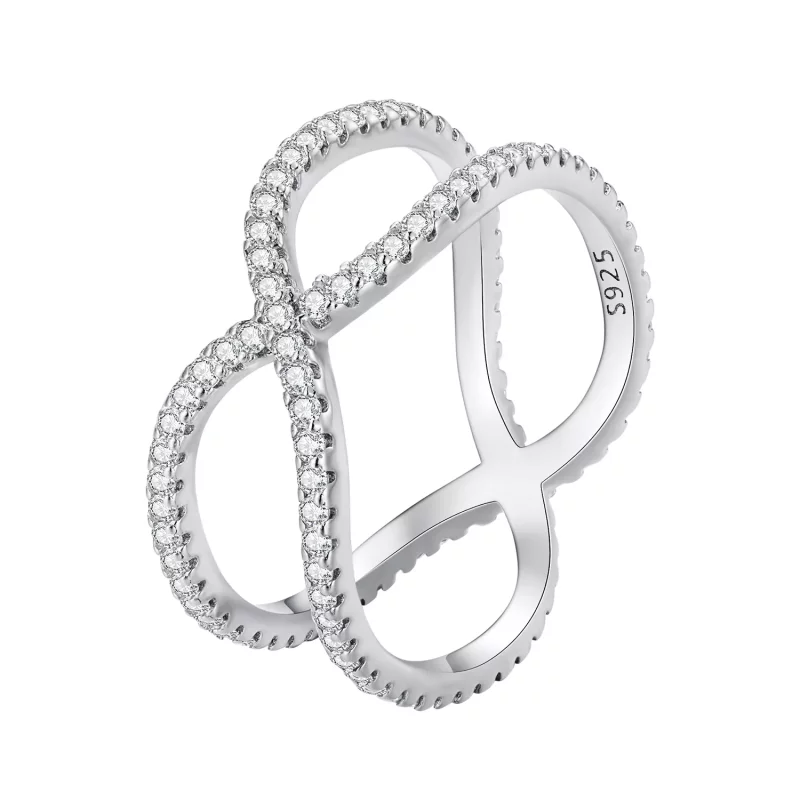 (afbeelding voor) Pandora Stijl Dubbele Laag Ring - BSR386