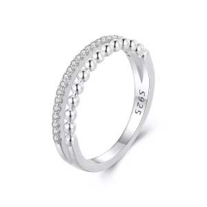 (afbeelding voor) Pandora Stijl Dubbellaagse Ring - BSR463