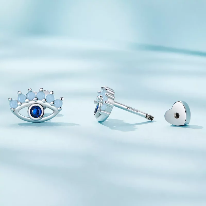 (afbeelding voor) Pandora-stijl Duivelogen Twee-Draag Studs Oorbellen - SCE1581 - Bekijken 3