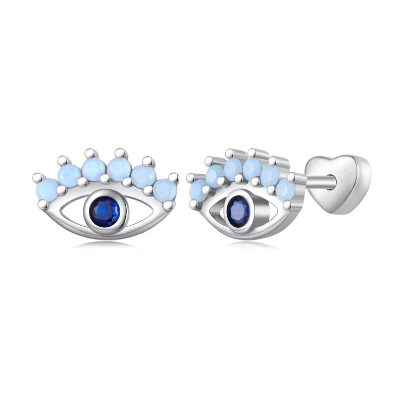 (afbeelding voor) Pandora-stijl Duivelogen Twee-Draag Studs Oorbellen - SCE1581 - Bekijken 8