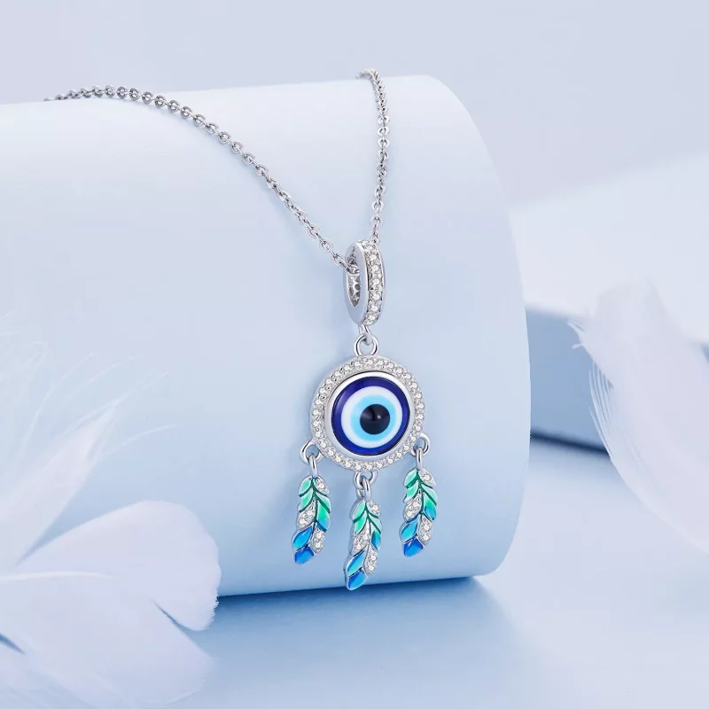 (afbeelding voor) Pandora-stijl Duivels Oog Dangle - BSC785 - Bekijken 2