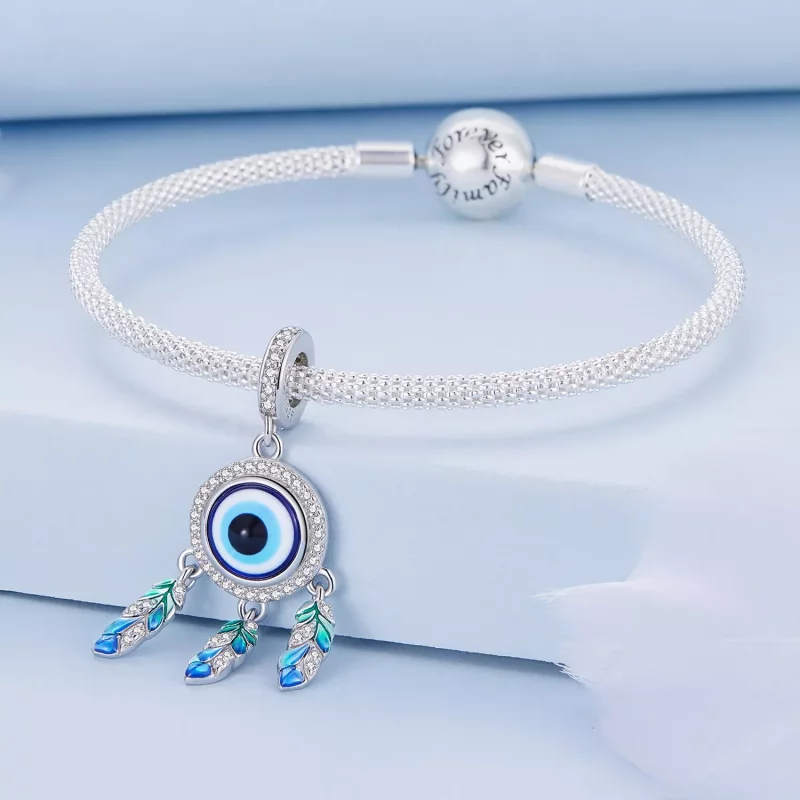 (afbeelding voor) Pandora-stijl Duivels Oog Dangle - BSC785 - Bekijken 4