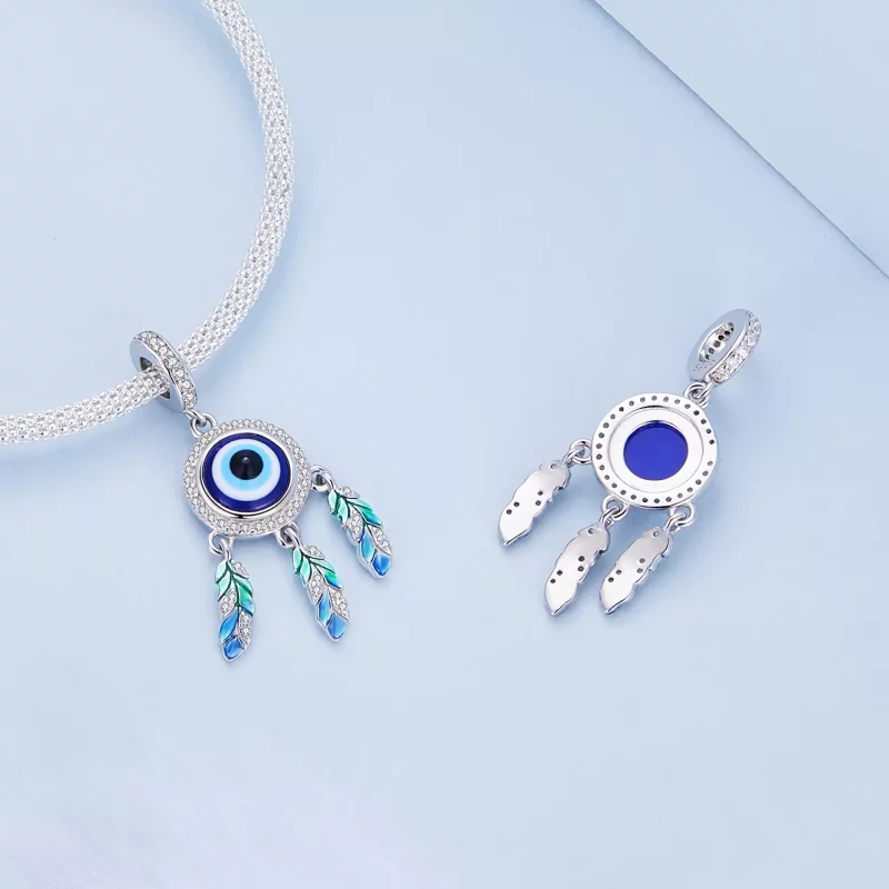 (afbeelding voor) Pandora-stijl Duivels Oog Dangle - BSC785 - Bekijken 5