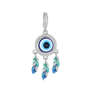 (afbeelding voor) Pandora-stijl Duivels Oog Dangle - BSC785