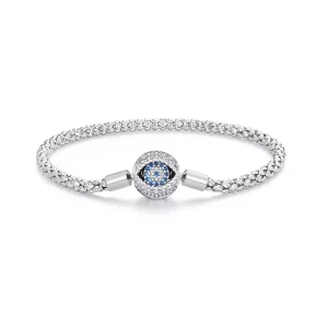 Pandora Stijl Duivelsoog Kleine Bol Ketting Armband - BSB141 (afbeelding voor) Pandora Stijl Duivelsoog Kleine Bol Ketting Armband - BSB141
