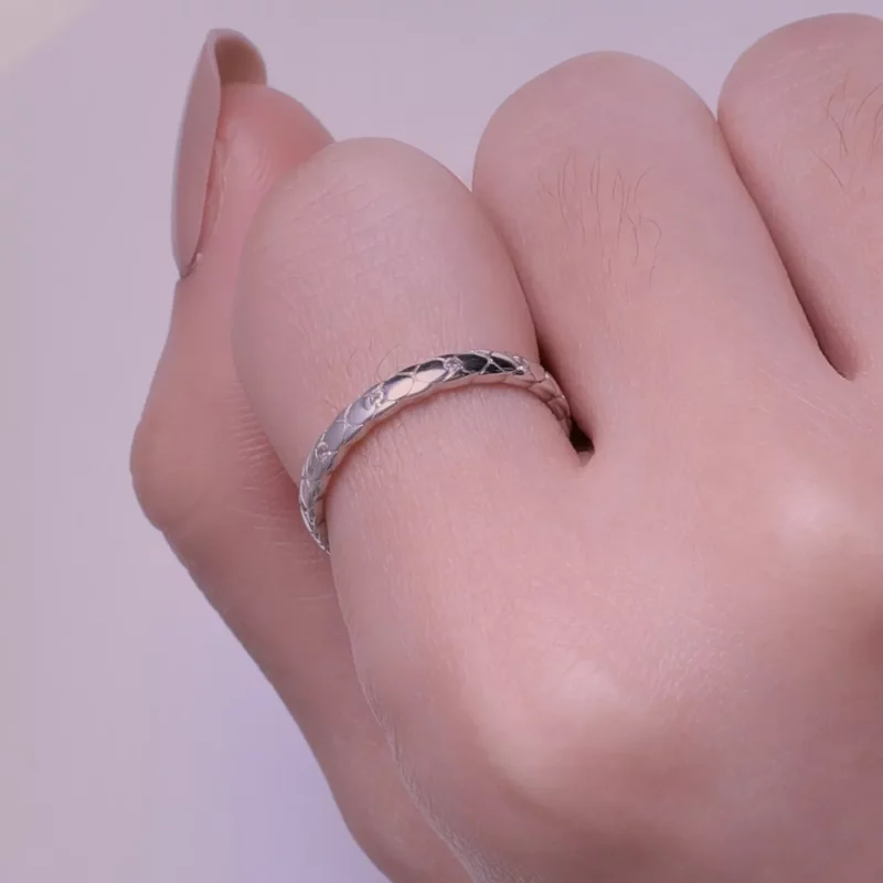 (afbeelding voor) Pandora Stijl Eenvoudige Enkele Ring - BSR425 - Bekijken 6