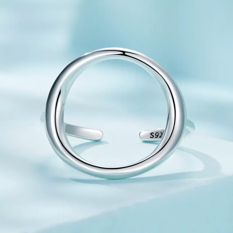 (afbeelding voor) Pandora Stijl Eenvoudige Samsara Open Ring - SCR919 - Bekijken 3